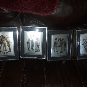 4 Norman Rockwell prints.